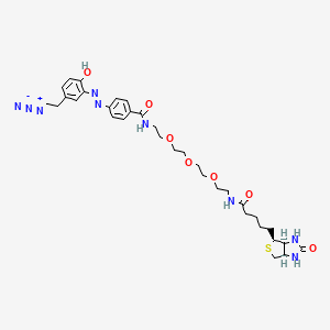 molecular formula C33H45N9O7S B607104 Diazo Biotin-PEG3-Azide 