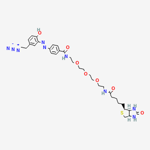 molecular formula C33H45N9O7S B607104 Diazo Biotin-PEG3-Azide CAS No. 1339202-33-3