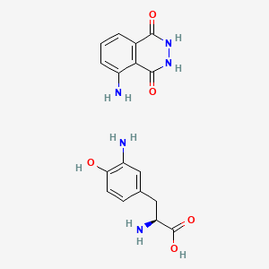 molecular formula C17H19N5O5 B607105 Diazoluminolmelanin CAS No. 126815-81-4