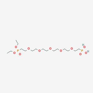 molecular formula C16H36O11P2 B607109 二乙氧基-磷酰乙基-PEG5-乙基膦酸 CAS No. 1446282-17-2