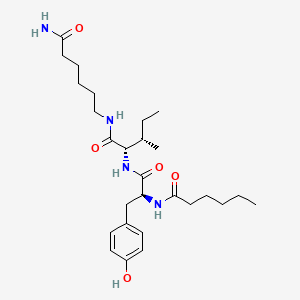 molecular formula C27H44N4O5 B607116 (Rac)-1,2-Dihexadecylglycerol CAS No. 1401708-83-5