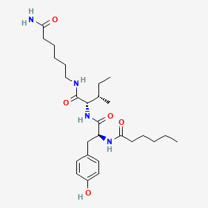 molecular formula C27H44N4O5 B607116 Dihexa CAS No. 1401708-83-5