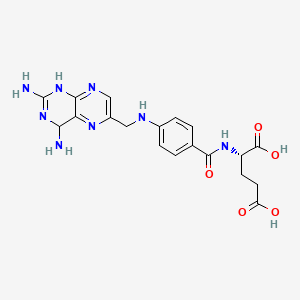 molecular formula C19H22N8O5 B607119 二氢氨蝶呤 CAS No. 36093-88-6