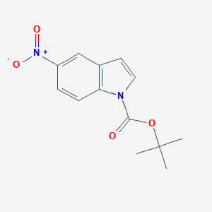 molecular formula C13H14N2O4 B060712 Tert-butyl 5-nitro-1H-indole-1-carboxylate CAS No. 166104-19-4