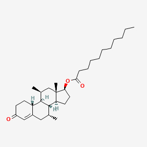 molecular formula C31H50O3 B607120 Dimethandrolone Undecanoate CAS No. 366472-45-9