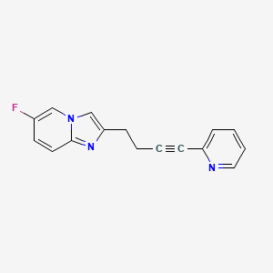 molecular formula C16H12FN3 B607126 Dipraglurant CAS No. 872363-17-2