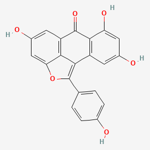 molecular formula C21H12O6 B607128 Diptoindonesin G CAS No. 1190948-58-3