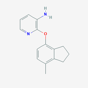 2-[(7-methyl-2,3-dihydro-1H-inden-4-yl)oxy]pyridin-3-amine