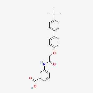 B607143 3-[[2-[4-(4-Tert-butylphenyl)phenoxy]acetyl]amino]benzoic acid CAS No. 1360869-92-6