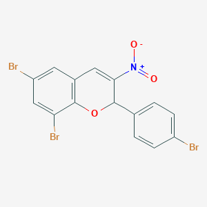 6,8-dibromo-2-(4-bromophenyl)-3-nitro-2H-chromene