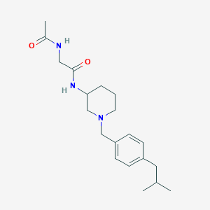 molecular formula C20H31N3O2 B6071588 N~2~-acetyl-N~1~-[1-(4-isobutylbenzyl)-3-piperidinyl]glycinamide 