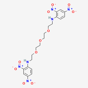 molecular formula C20H24N6O11 B607167 Dnp-peg3-dnp CAS No. 1365655-92-0