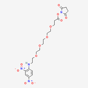 molecular formula C21H28N4O12 B607170 DNP-PEG4-NHS ester CAS No. 858126-78-0