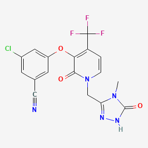 molecular formula C17H11ClF3N5O3 B607182 Doravirine CAS No. 1338225-97-0