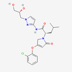 molecular formula C22H27ClN4O5 B607184 Dorzagliatin CAS No. 1191995-00-2