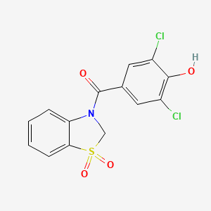 molecular formula C14H9Cl2NO4S B607185 Dotinurad CAS No. 1285572-51-1