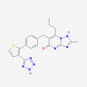 (1,2,4)Triazolo(1,5-a)pyrimidin-5(1H)-one, 2-methyl-7-propyl-6-((4-(3-(1H-tetrazol-5-yl)-2-thienyl)phenyl)methyl)-