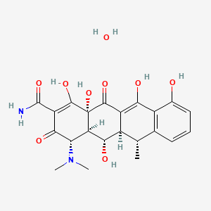 molecular formula C22H26N2O9 B607192 Doxycycline monohydrate CAS No. 17086-28-1