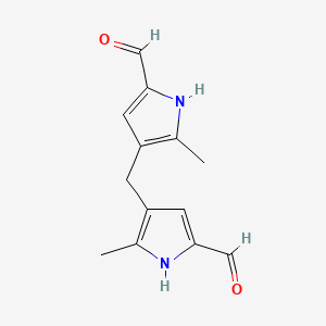 molecular formula C13H14N2O2 B607199 4,4'-Methylenebis(5-methyl-1H-pyrrole-2-carbaldehyde) CAS No. 511529-30-9