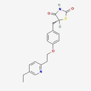 molecular formula C19H19DN2O3S B607203 Deuteropioglitazone, (5R)- CAS No. 1259828-75-5