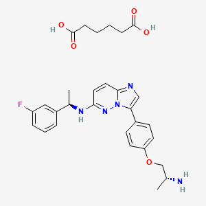 molecular formula C23H24FN5O B607211 Taletrectinib CAS No. 1505515-69-4