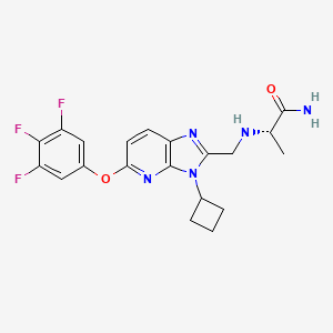 molecular formula C20H20F3N5O2 B607216 Unii-lsy2D22fbk CAS No. 1233231-30-5