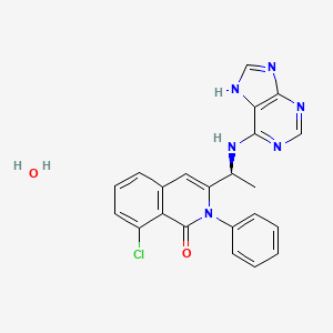 molecular formula C22H19ClN6O2 B607228 Copiktra CAS No. 1386861-49-9