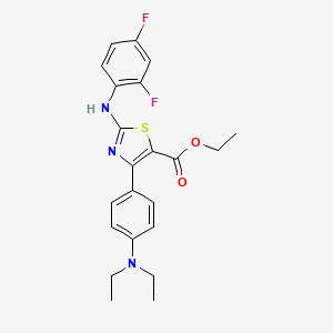 molecular formula C22H23F2N3O2S B607234 Dynarrestin 