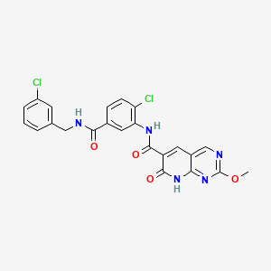 molecular formula C23H17Cl2N5O4 B607237 Mirk-IN-1 
