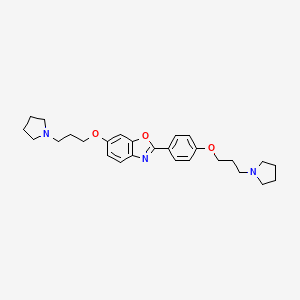 6-(3-(Pyrrolidin-1-yl)propoxy)-2-(4-(3-(pyrrolidin-1-yl)propoxy)phenyl)benzo[d]oxazole