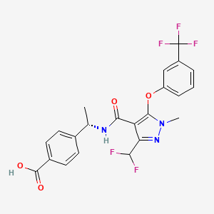 Benzoic acid, 4-((1S)-1-(((3-(difluoromethyl)-1-methyl-5-(3-(trifluoromethyl)phenoxy)-1H-pyrazol-4-yl)carbonyl)amino)ethyl)-