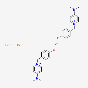 1,1'-(((Ethane-1,2-diylbis(oxy))bis(4,1-phenylene))bis(methylene))bis(4-(dimethylamino)pyridin-1-ium) bromide