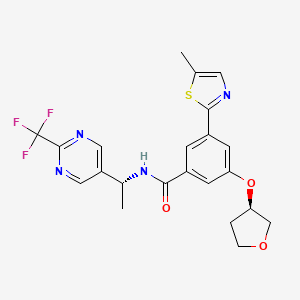 molecular formula C22H21F3N4O3S B607290 Eliapixant CAS No. 1948229-21-7