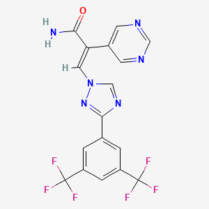 molecular formula C17H10F6N6O B607294 Eltanexor CAS No. 1642300-52-4