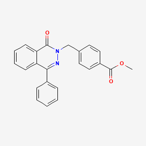 molecular formula C23H18N2O3 B6072975 METHYL 4-{[1-OXO-4-PHENYL-2(1H)-PHTHALAZINYL]METHYL}BENZOATE 