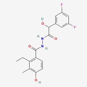 molecular formula C18H18F2N2O4 B607298 EMD638683 CAS No. 1181770-72-8