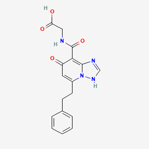 molecular formula C17H16N4O4 B607305 Enarodustat CAS No. 1262132-81-9