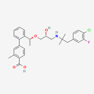 molecular formula C29H33ClFNO4 B607308 Encaleret CAS No. 787583-71-5