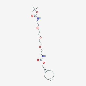 molecular formula C24H40N2O7 B607317 endo-BCN-PEG3-NH-Boc 