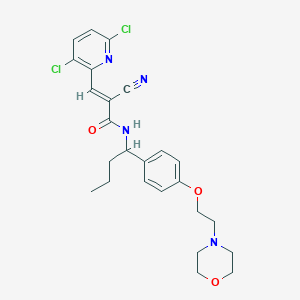 molecular formula C25H28Cl2N4O3 B607332 EOAI3402143 