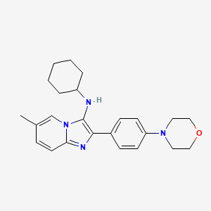 molecular formula C24H30N4O B607335 CEP63 Human Pre-designed siRNA Set A 