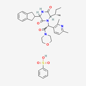 molecular formula C36H44N4O7S B607339 Epelsiban besylate CAS No. 1159097-48-9