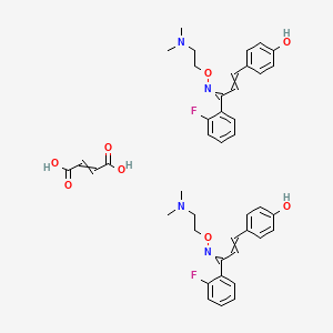 molecular formula C23H25FN2O6 B607348 Eplivanserin fumarate CAS No. 130580-02-8