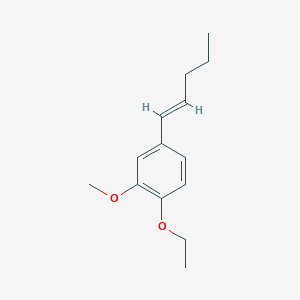 Benzene, 1-ethoxy-2-methoxy-4-(1-pentenyl)-, (E)-(9CI)