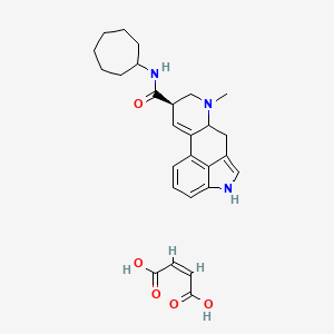molecular formula C27H33N3O5 B607362 Lysergamide, N-cycloheptyl-, maleate CAS No. 103070-86-6