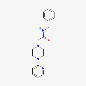molecular formula C18H22N4O B6073666 N-benzyl-2-[4-(pyridin-2-yl)piperazin-1-yl]acetamide 