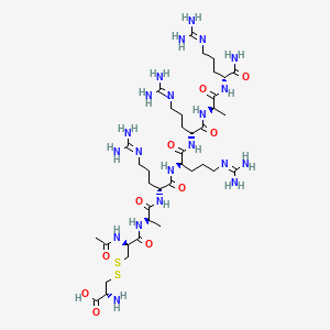 molecular formula C38H73N21O10S2 B607377 依替卡塞肽 CAS No. 1262780-97-1