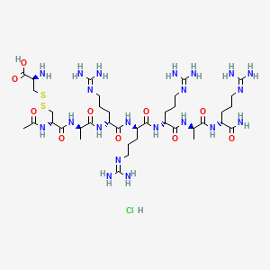 molecular formula C38H74ClN21O10S2 B607378 Etelcalcetide Hydrochloride CAS No. 1334237-71-6