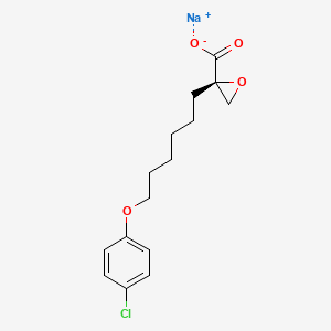 molecular formula C15H18ClNaO4 B607383 (R)-(+)-Etomoxir sodium salt CAS No. 828934-41-4