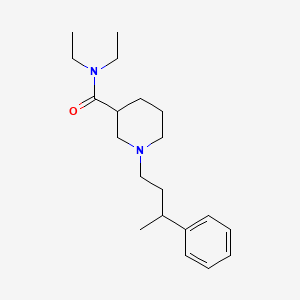 molecular formula C20H32N2O B6073859 N,N-diethyl-1-(3-phenylbutyl)piperidine-3-carboxamide 